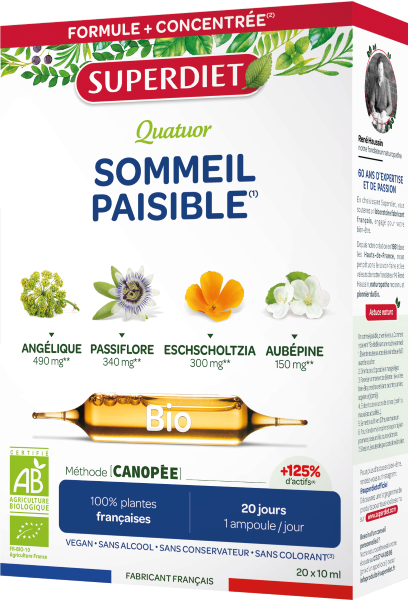 Quatuor sommeil bio (angélique, passiflore, eschscholtzia, aubépine) - 1