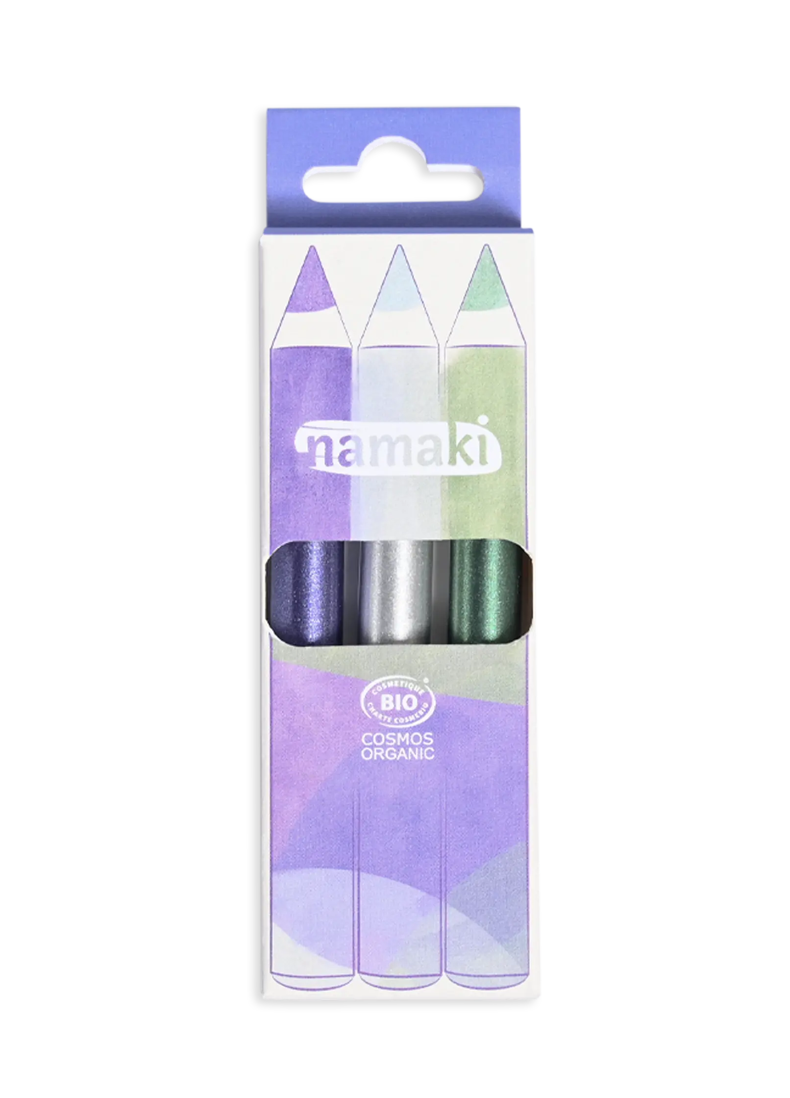 Kit 3 crayons de maquillage pailletés (clair de lune) - 1